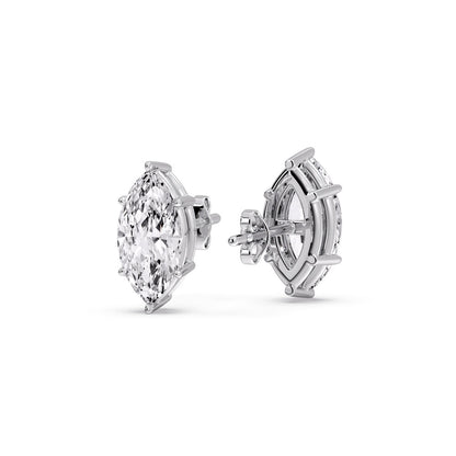 Marquise Diamond 6 Prong Stud Earrings Fascinating Diamonds