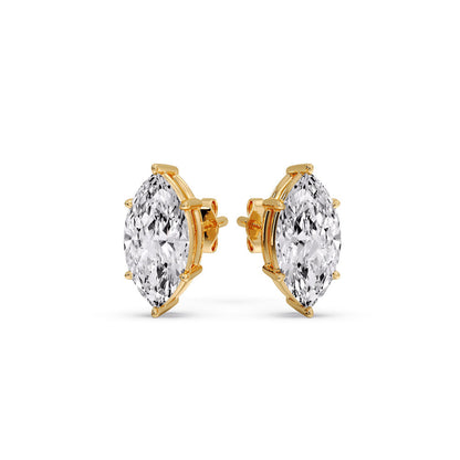 Marquise Diamond 6 Prong Stud Earrings Fascinating Diamonds
