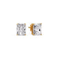 Radiant Diamond Basket Stud Earring Fascinating Diamonds