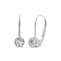 Lever Back Bezel Set Round Diamond Earrings Fascinating Diamonds
