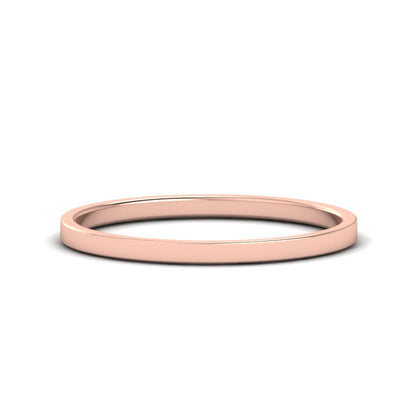 Unisex Classic Flat Cigar Band Fascinating Diamonds