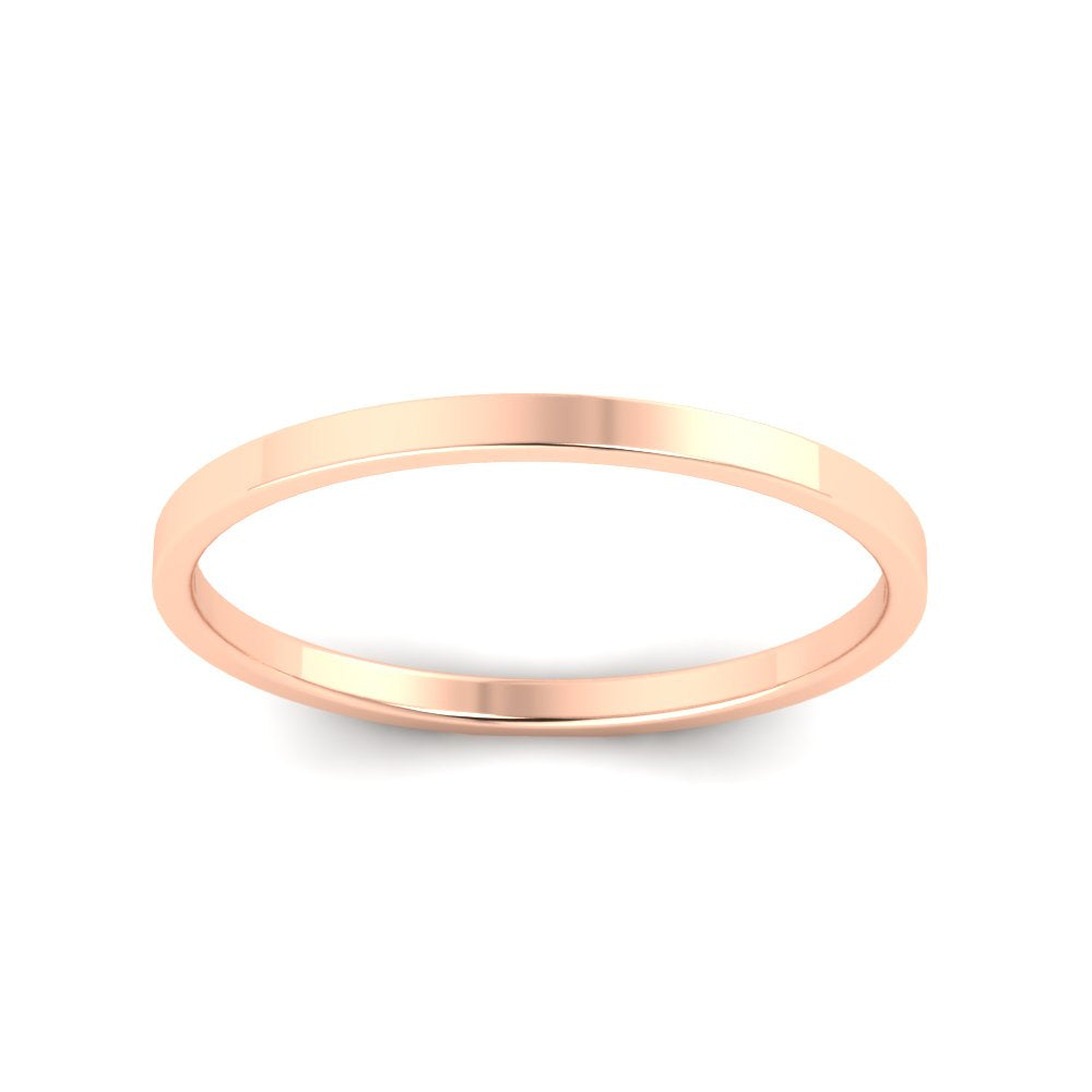 Unisex Classic Flat Cigar Band Fascinating Diamonds