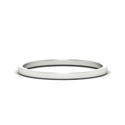Unisex Classic Flat Cigar Band Fascinating Diamonds