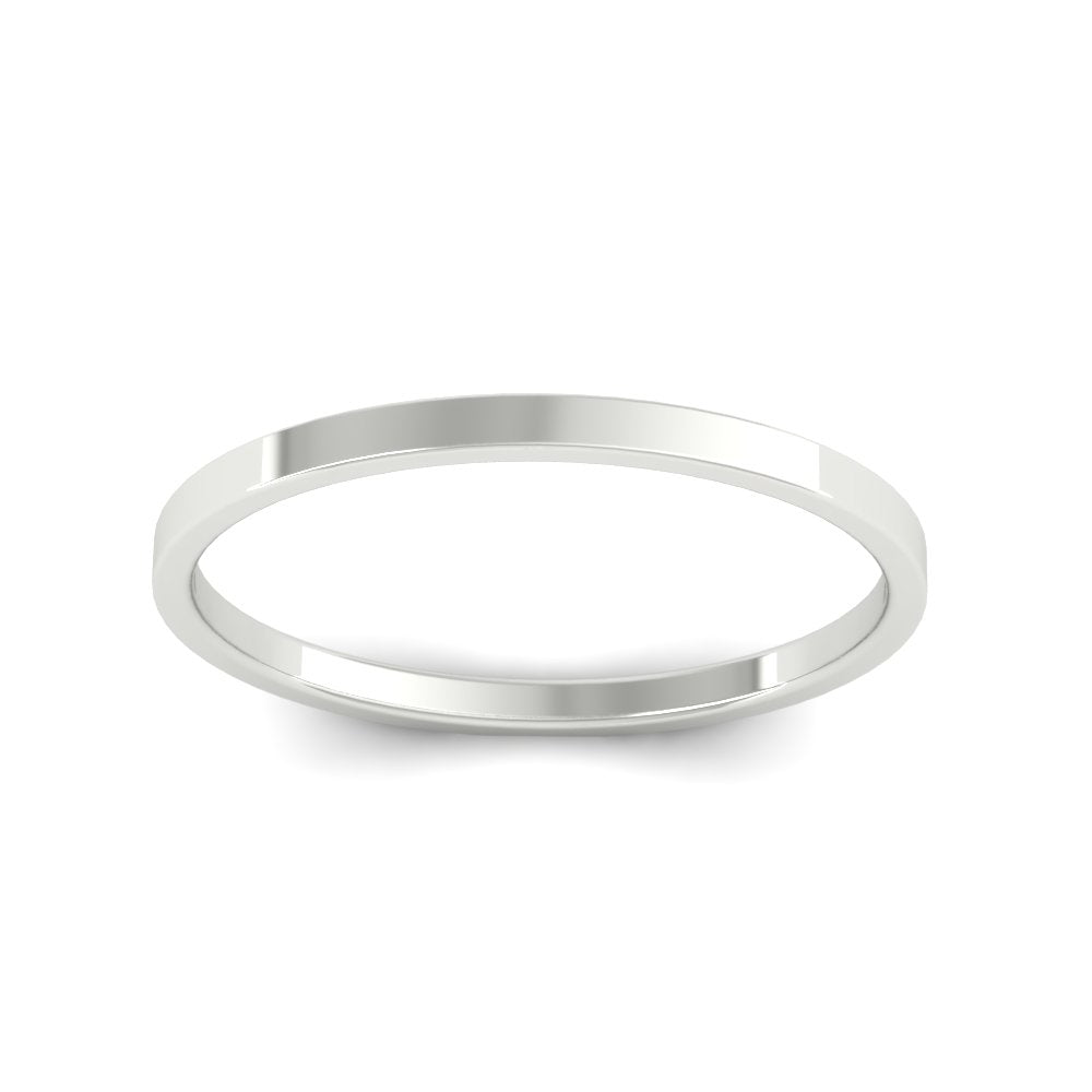 Unisex Classic Flat Cigar Band Fascinating Diamonds