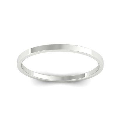 Unisex Classic Flat Cigar Band Fascinating Diamonds