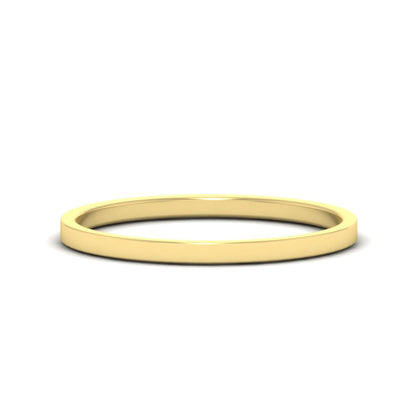 Unisex Classic Flat Cigar Band Fascinating Diamonds