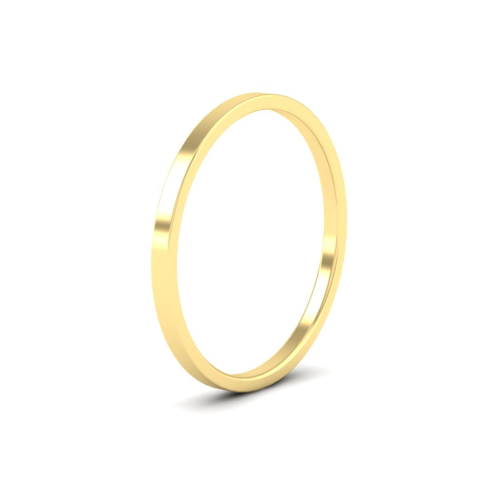 Unisex Classic Flat Cigar Band Fascinating Diamonds