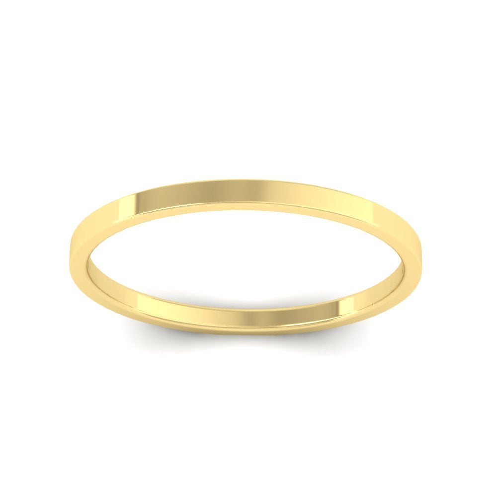 Unisex Classic Flat Cigar Band Fascinating Diamonds