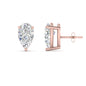 Diamond Pear Cut 3 Prong Earring Fascinating Diamonds
