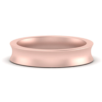 Comfort Fit Concave Mens Band Fascinating Diamonds