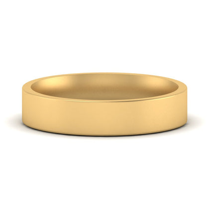 Comfort Fit Flat 4 mm Mens Wedding Band Fascinating Diamonds