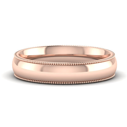 Comfort Fit Wedding Band Milgrain Edge Fascinating Diamonds