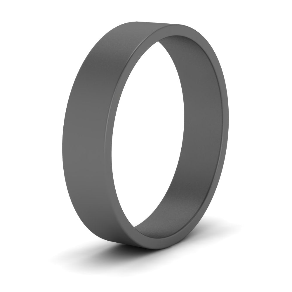 5 mm Flat Gold Wedding Band Fascinating Diamonds