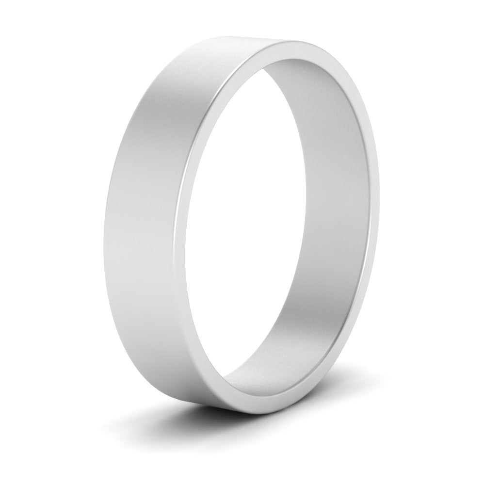 5 mm Flat Gold Wedding Band Fascinating Diamonds