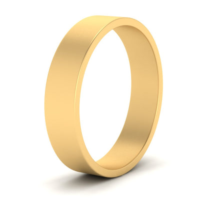 5 mm Flat Gold Wedding Band Fascinating Diamonds