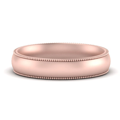 4 mm Milgrain Comfort Fit Mens Wedding Band Fascinating Diamonds