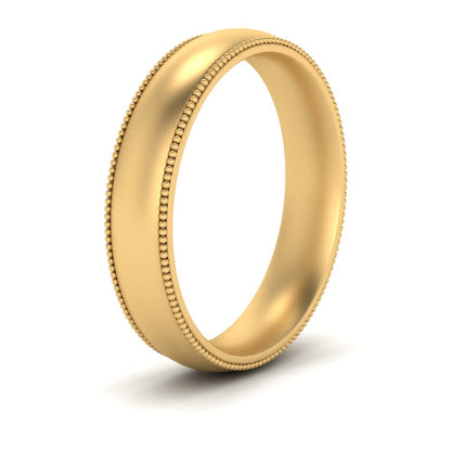 4 mm Milgrain Comfort Fit Mens Wedding Band Fascinating Diamonds