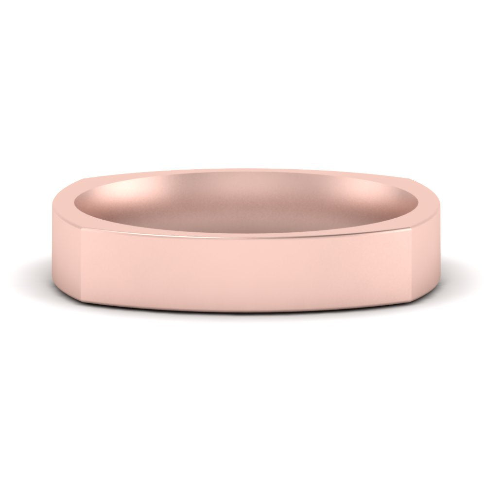 Square Comfort Fit Mens Wedding Band Fascinating Diamonds