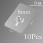 10 Pcs Punch-Free Non-Marking Strong Adhesive Screw Stickers Wall Picture Hook Invisible Traceless Hardware Drywall Hooks Towel Hook Self Adhesive Key Holder Wall Hook Clothes Coat Robe Hooks Cabinet Closet Door Hanger Stevvex