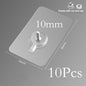 10 Pcs Punch-Free Non-Marking Strong Adhesive Screw Stickers Wall Picture Hook Invisible Traceless Hardware Drywall Hooks Towel Hook Self Adhesive Key Holder Wall Hook Clothes Coat Robe Hooks Cabinet Closet Door Hanger Stevvex