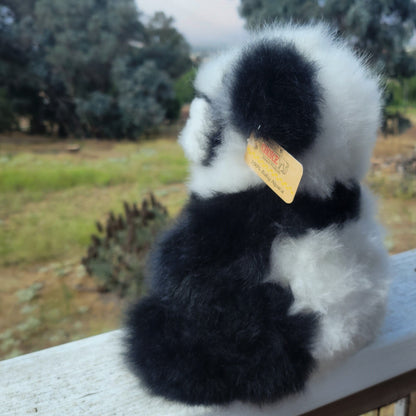10" Seated Alpaca Panda Bear Purely Alpaca