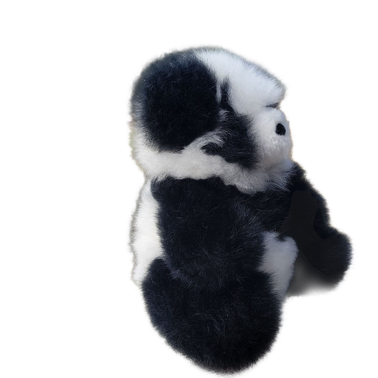 10" Seated Alpaca Panda Bear Purely Alpaca
