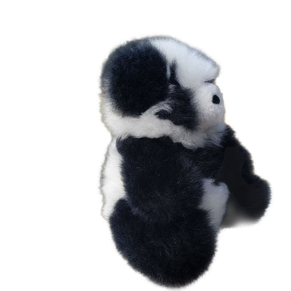 10" Seated Alpaca Panda Bear Purely Alpaca