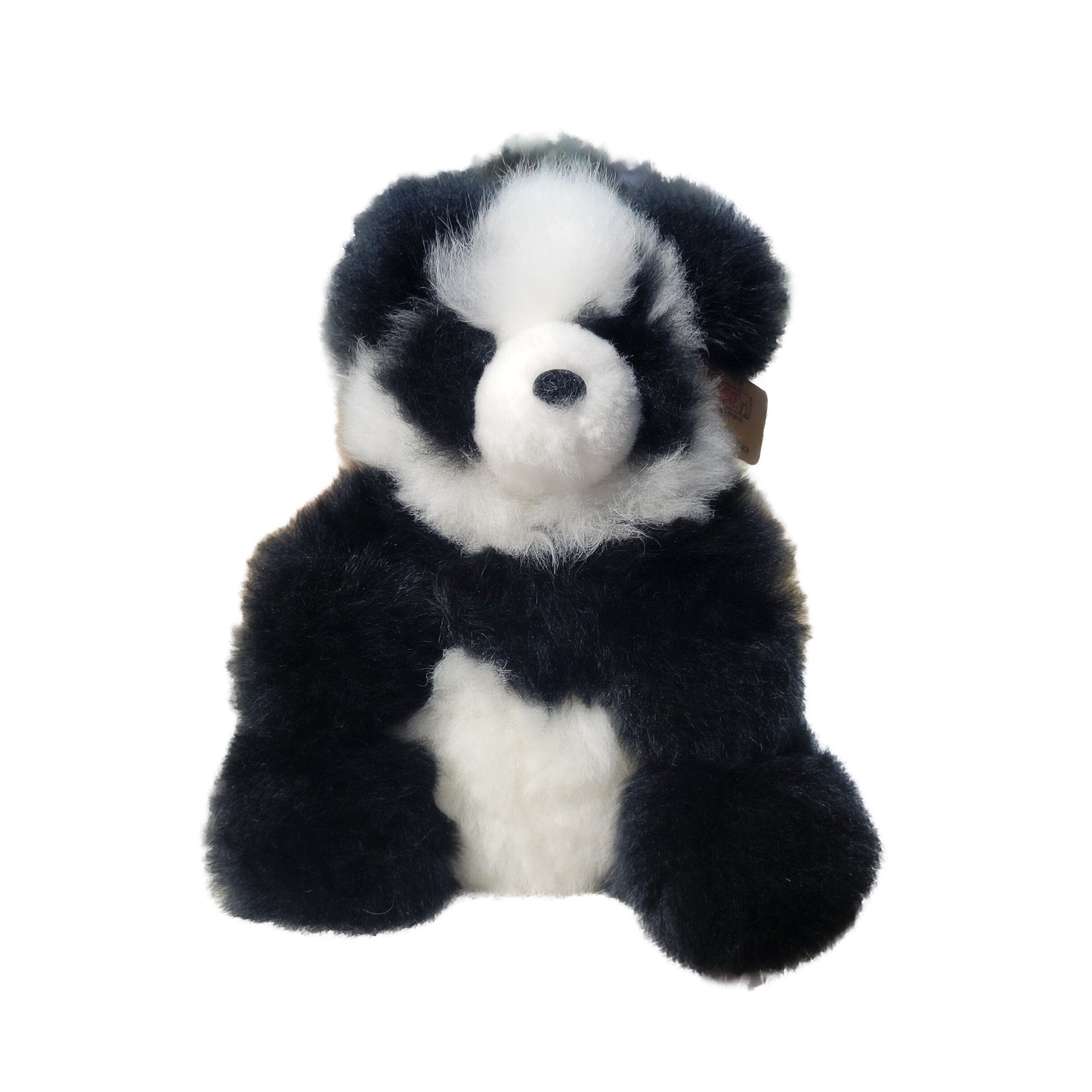 10" Seated Alpaca Panda Bear Purely Alpaca