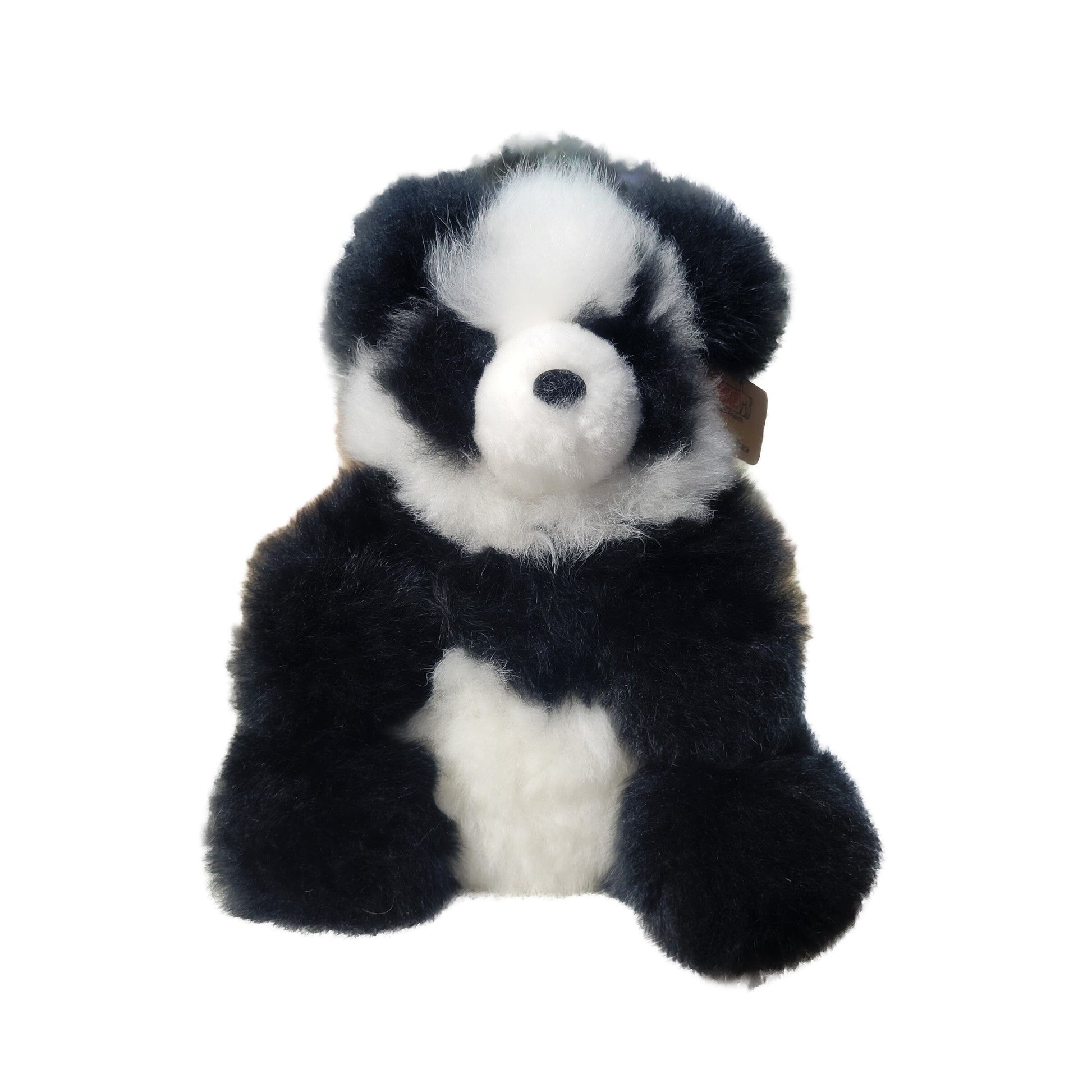 10" Seated Alpaca Panda Bear Purely Alpaca