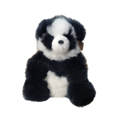 10" Seated Alpaca Panda Bear Purely Alpaca