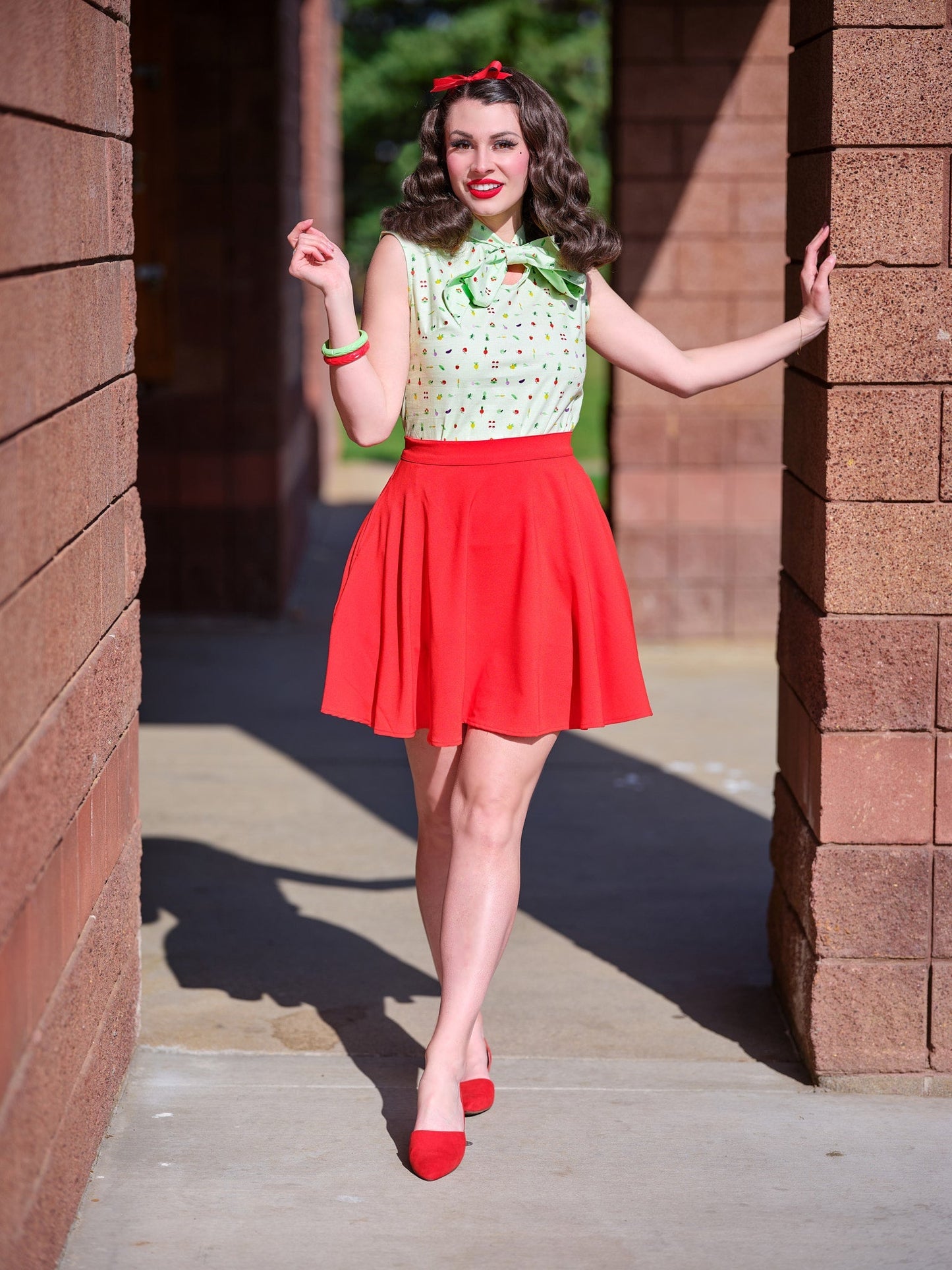 Veggies Bow Top Retrolicious