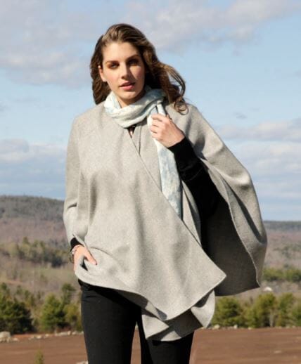 100% Baby Alpaca Woven Ruana Purely Alpaca
