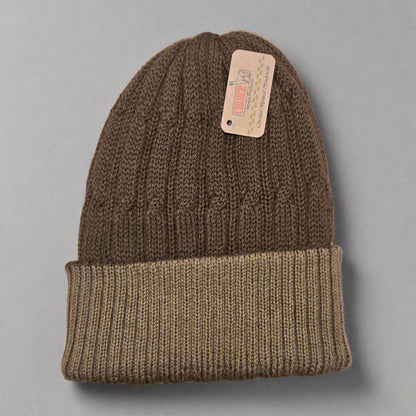Reversible Cabled 100% Alpaca Knit Hat Purely Alpaca