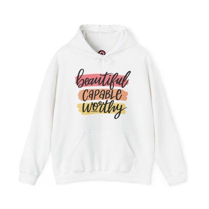 Beautiful Capable Worthy Hooded Sweatshirt The Devil's Pickle