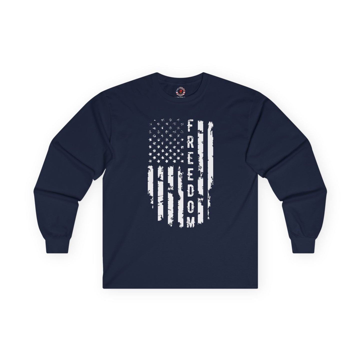 Freedom American Flag Long Sleeve Tee The Devil's Pickle