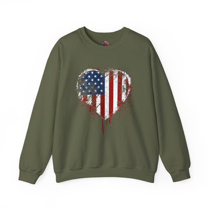 American Heart Crewneck Sweatshirt The Devil's Pickle