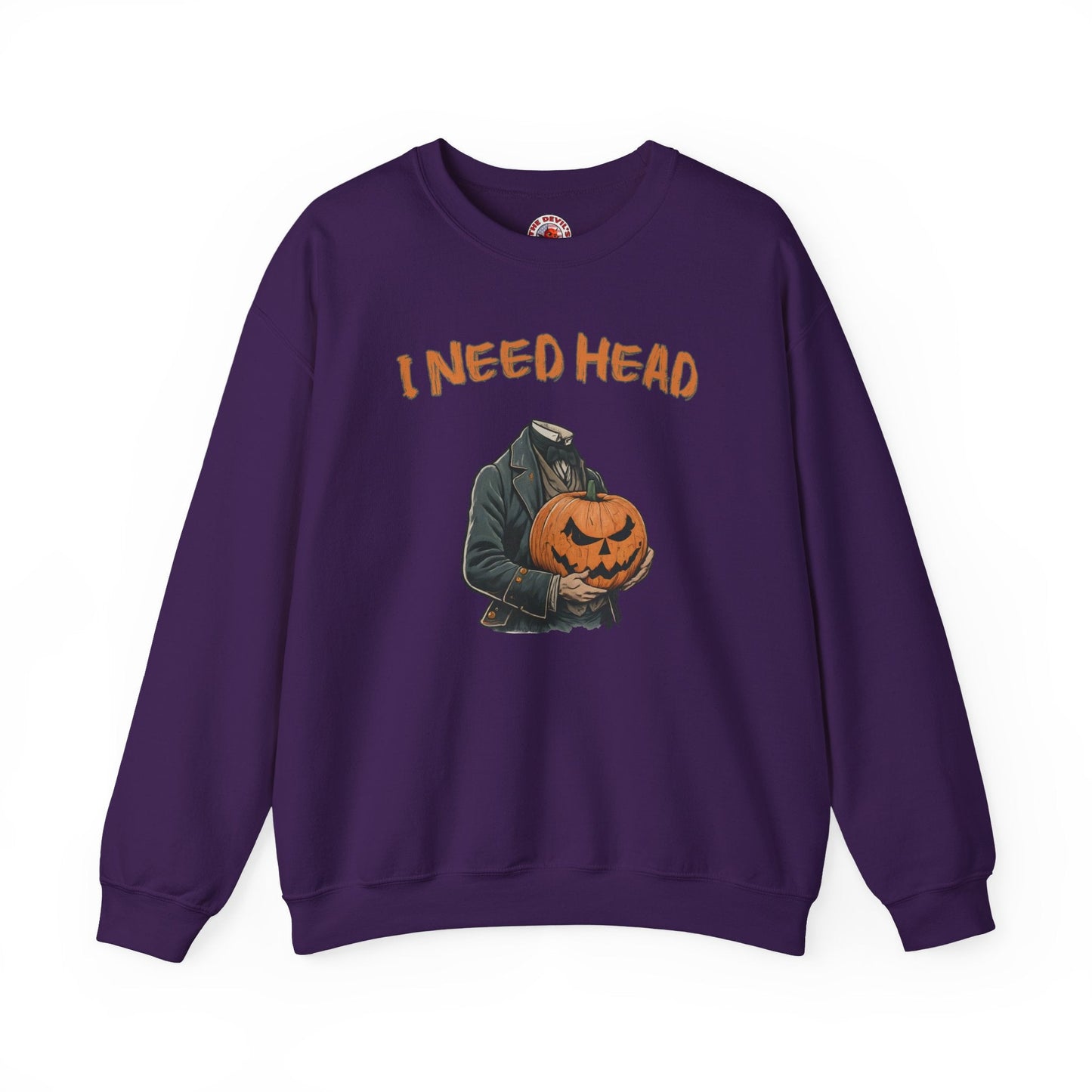 I Need Head Crewneck Sweatshirt The Devil's Pickle
