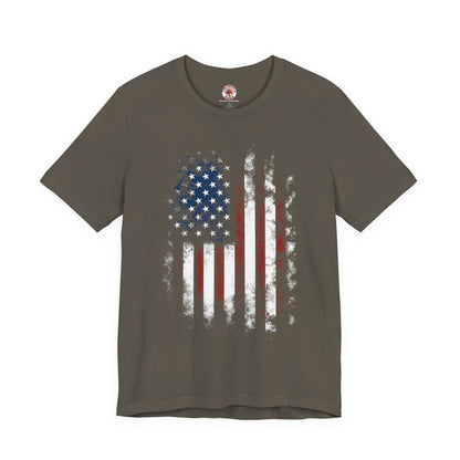 Distressed American Flag T-Shirt The Devil's Pickle