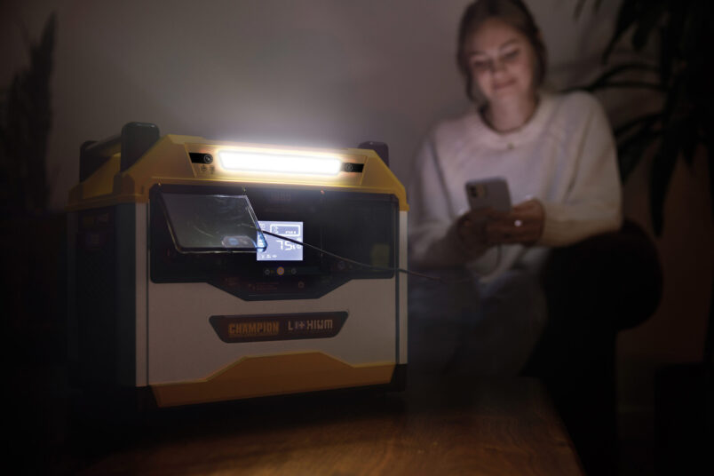 Champion 1638 WH Li-ion Portable Power Station quakekits.com