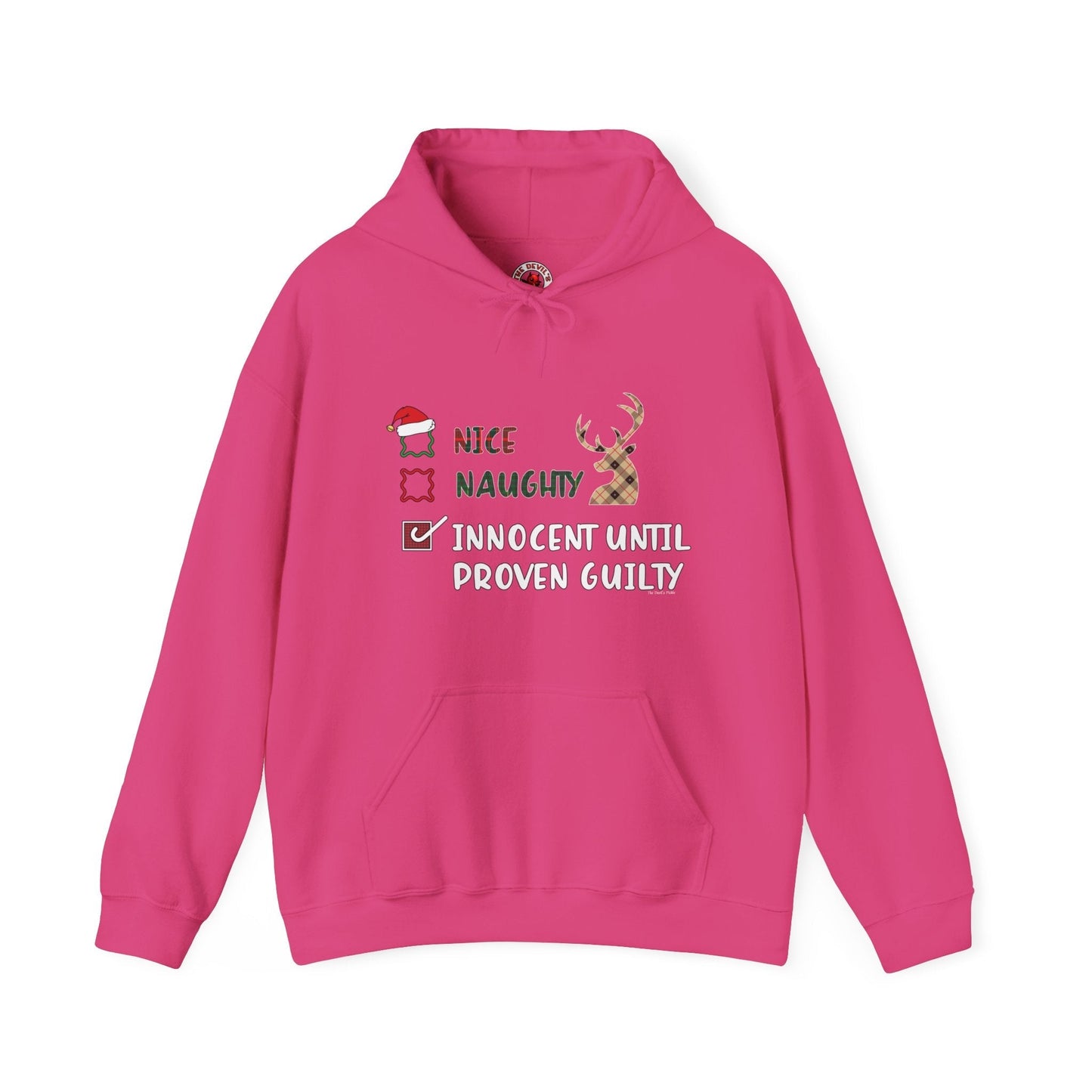Innocent Until Proven Guilty Hooded Sweatshirt The Devil's Pickle