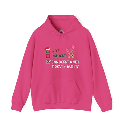 Innocent Until Proven Guilty Hooded Sweatshirt The Devil's Pickle