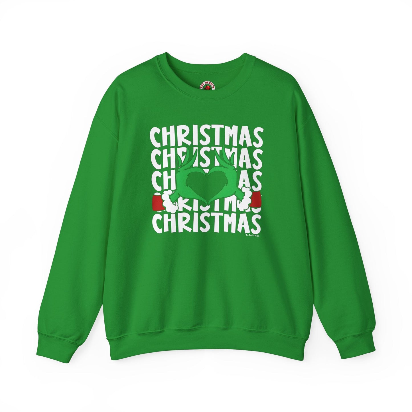 Christmas Heart Crewneck Sweatshirt The Devil's Pickle