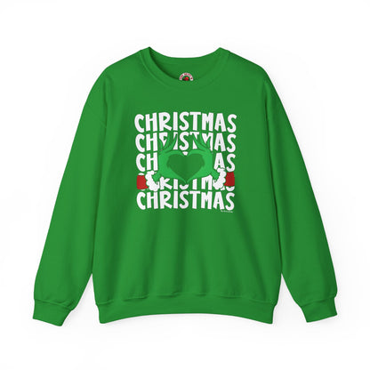 Christmas Heart Crewneck Sweatshirt The Devil's Pickle