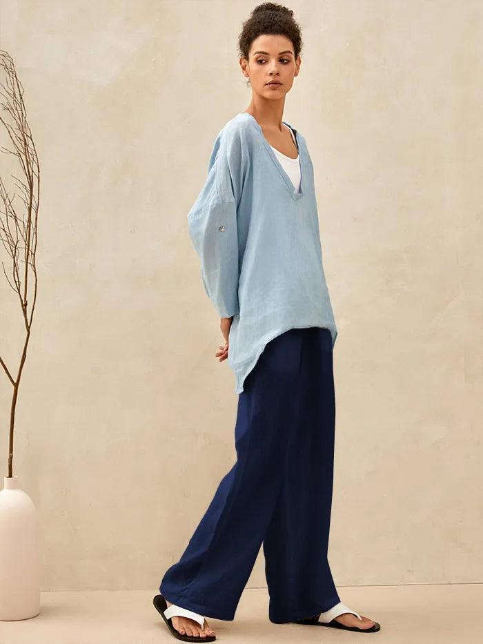 100% Linen Classic Pants LYON LINTICO