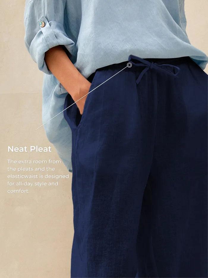 100% Linen Classic Pants LYON LINTICO