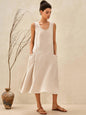 100% Linen Swing Beach Tank Dress GIANA LINTICO