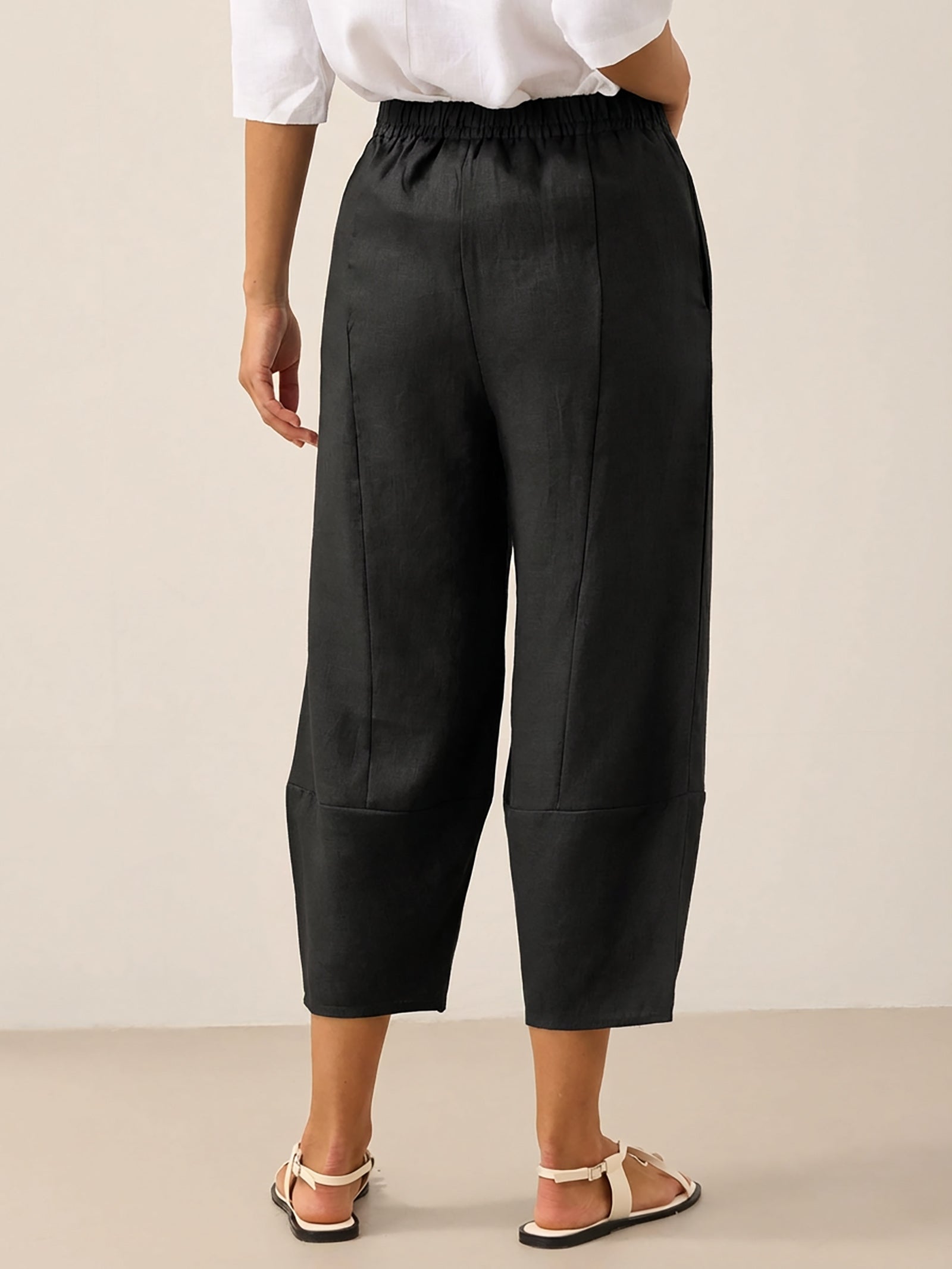 100% Linen Crop Pants RORY LINTICO