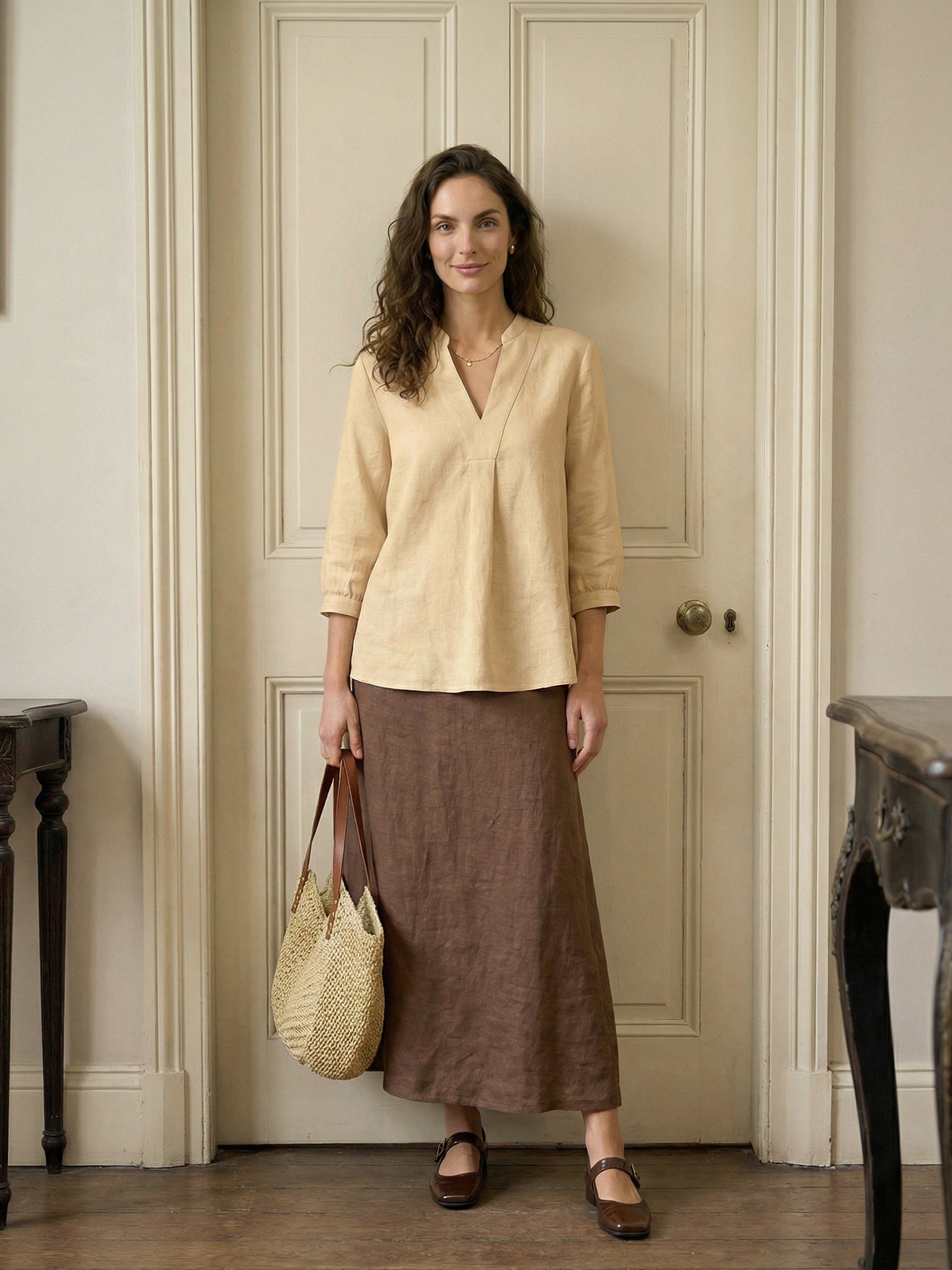 100% Linen Dress Shirt JOANNA LINTICO