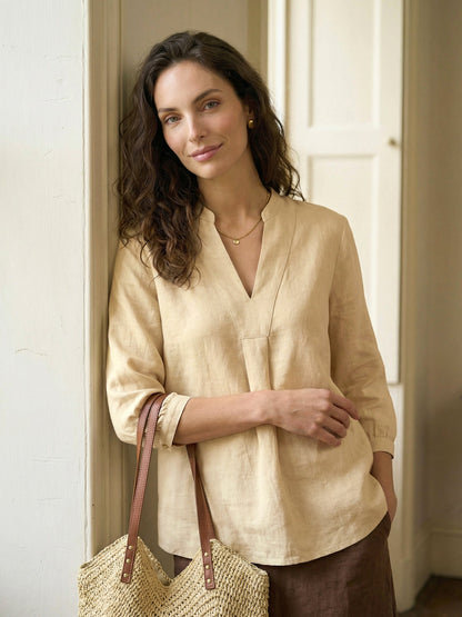 100% Linen Dress Shirt JOANNA LINTICO