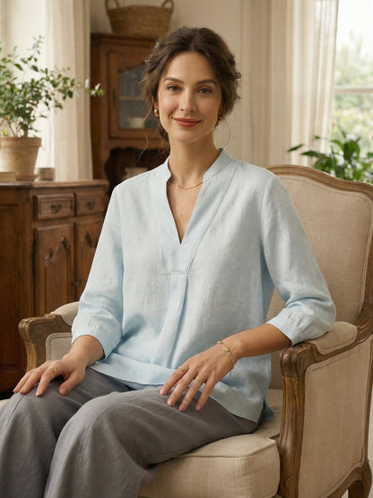 100% Linen Dress Shirt JOANNA LINTICO